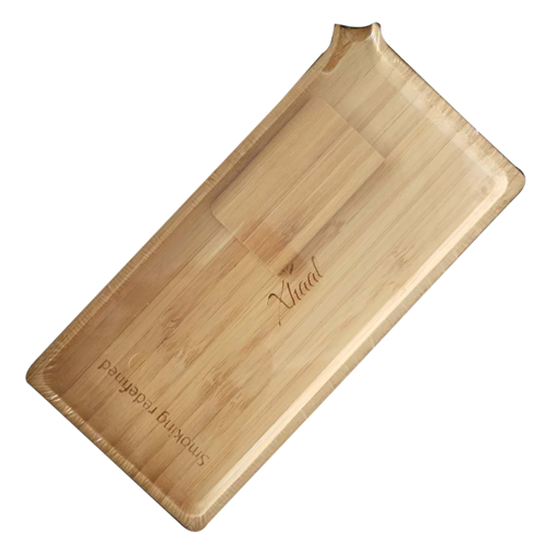Natural Bamboo Rolling Tray Durable Large Smoke Tray with Rolling Paper  Grinder Tobacco Filter-Tips Slot - AliExpress