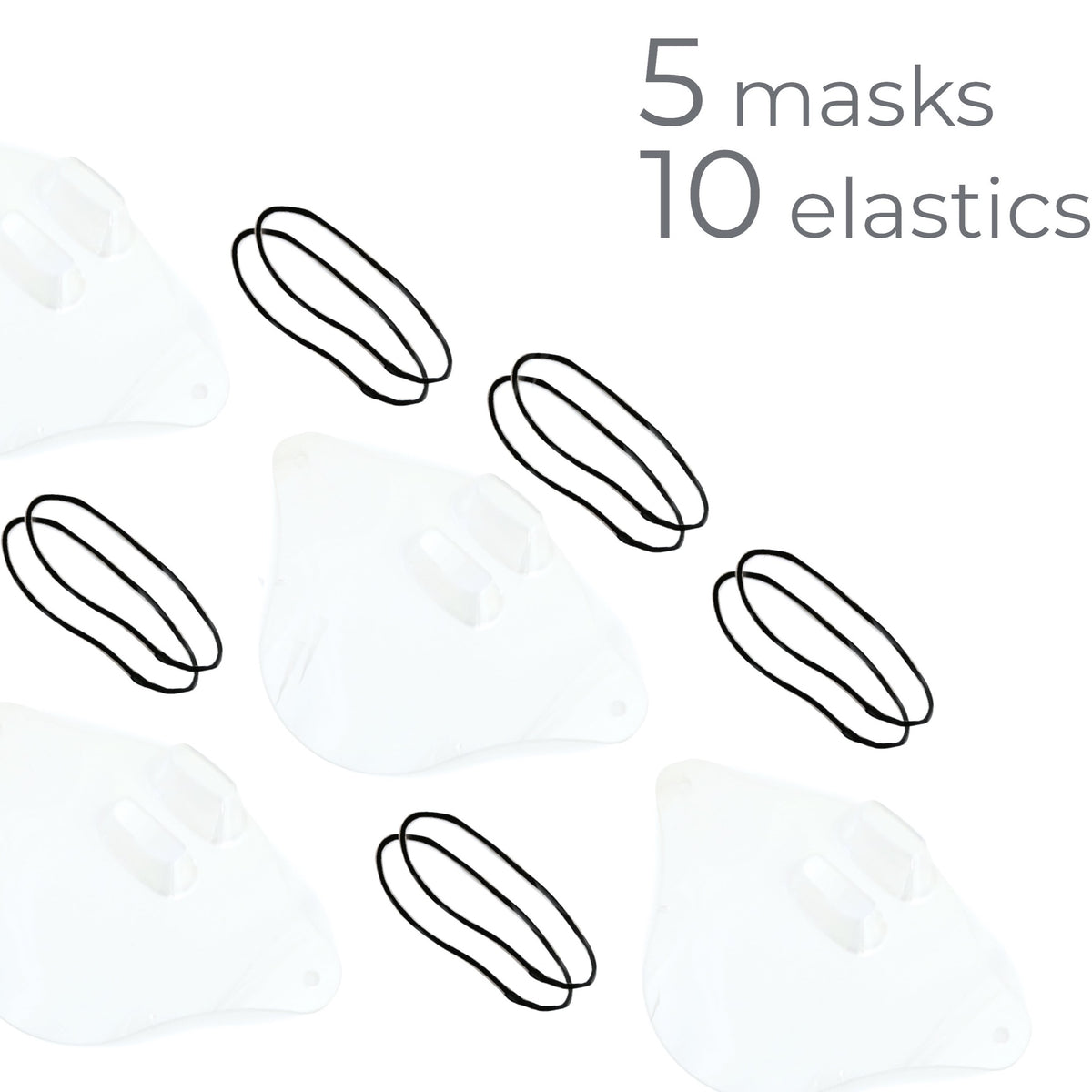 Clear Shield Mask | Pack of 5